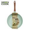 Chảo đúc đáy từ chống dính men đá ceramic xanh ngọc 26 cm Green Cook GCP06-26IH công nghệ Hàn Quốc