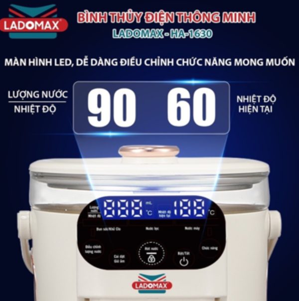 BÌNH THỦY ĐIỆN THÔNG MINH LADOMAX HA- 1630