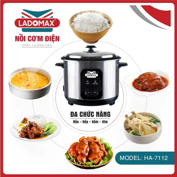 NỒI CƠM NẮP RỜI LADOMAX HA-7112