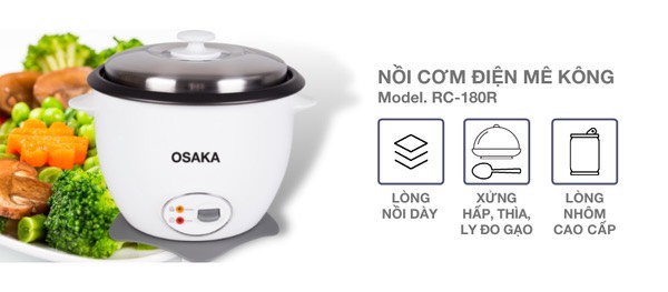 NỒI CƠM ĐIỆN OSAKA RC-180R