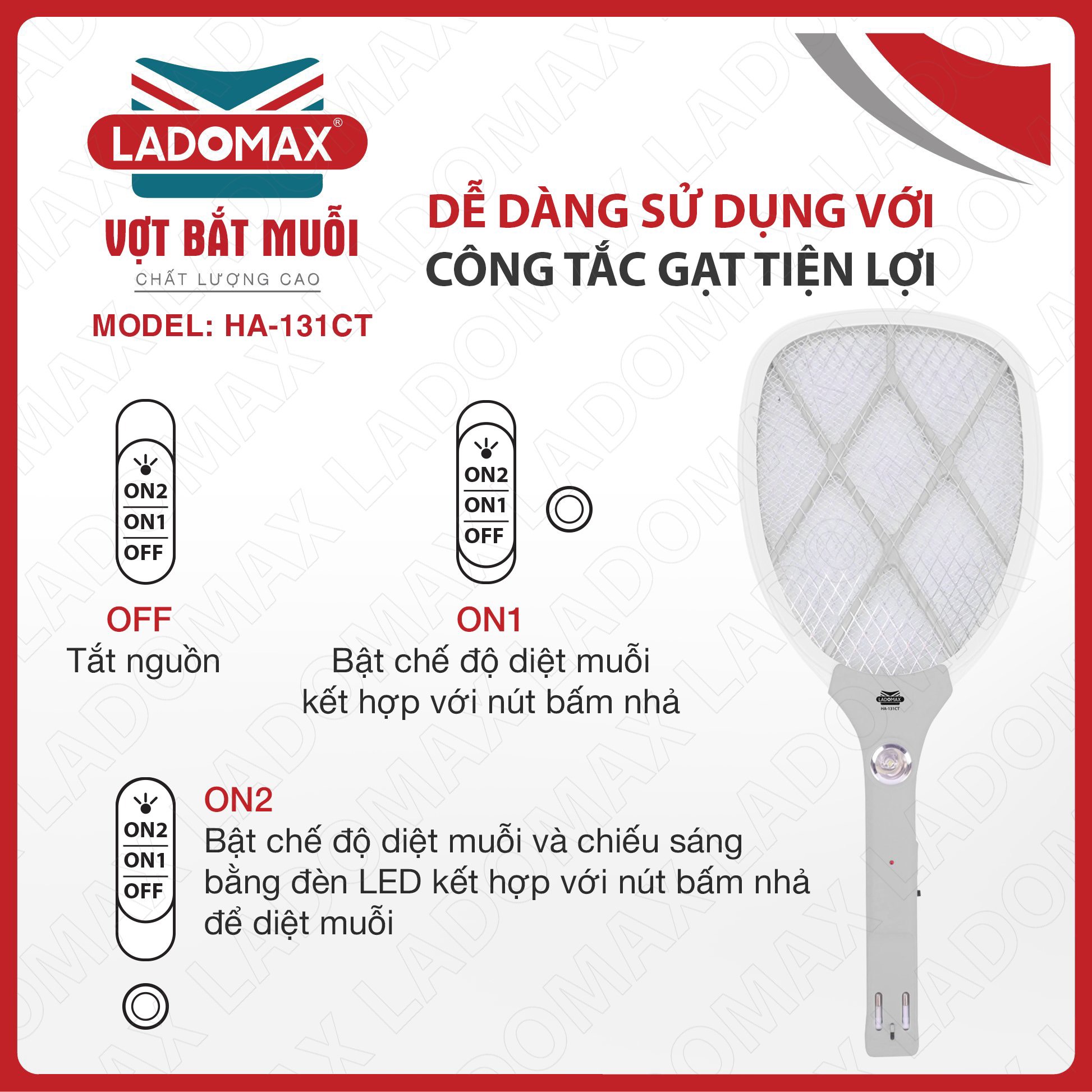 VỢT MUỖI LADOMAX HA-131CT