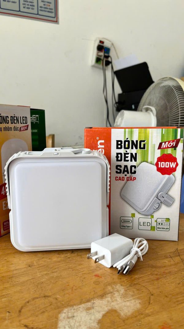 ĐÈN TÍCH ĐIỆN VUÔNG 100W