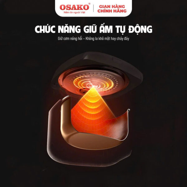 NỒI CƠM ĐIỆN NẮP GÀI OSAKO OC- 318