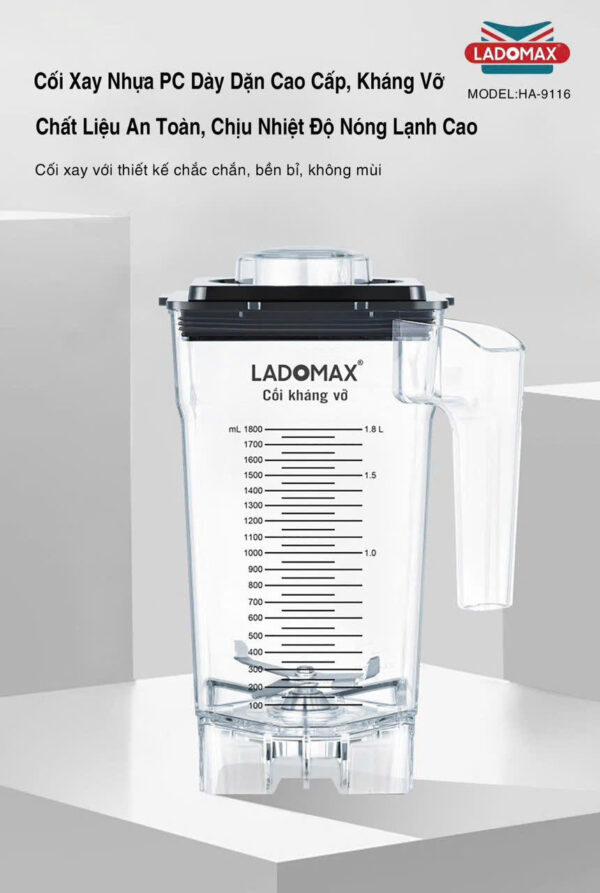 MÁY XAY SINH TỐ CÔNG NGHIỆP LADOMAX HA-9116