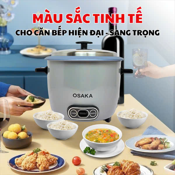Nồi Cơm Mê Kong 1 Lít Nắp Rời Osaka RC121 Nồi Cơm Mê Kong 1 Lít Nắp Rời Osaka RC121