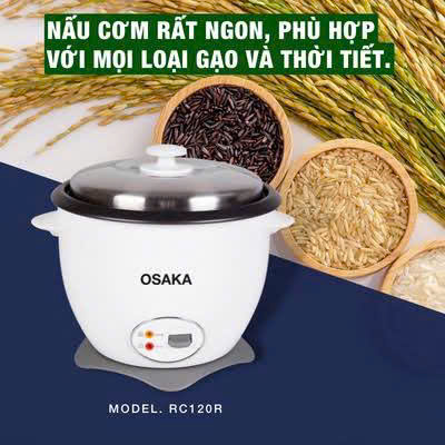 Nồi Cơm Mê Kông Nắp Rời Osaka 2.2Lít (màu trắng) Nồi Cơm Mê Kông Nắp Rời Osaka 2.2Lít (màu trắng)