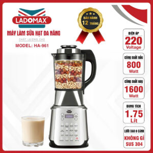 Máy Làm Sữa Hạt Đa Năng Ladomax HA-961
