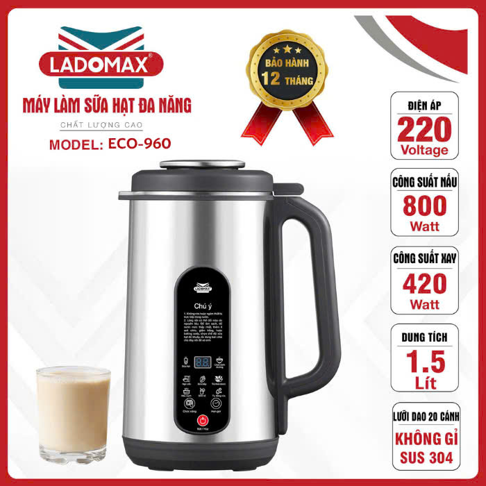 Máy Làm Sữa Hạt Đa Năng ECO-960